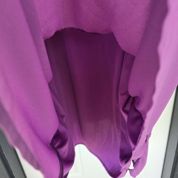 Maggie Barnes Womens Tunic Plus Sz 6X (38/40) Purple Blouse Studded Embellished - Picture 10 of 12